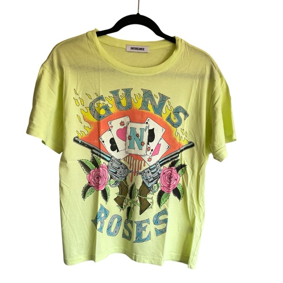 Daydreamer Neon Yellow Tee New Without Tag XS Oversized - Picture 1 of 9